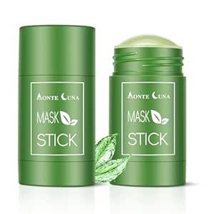 BELEZALIB 2 Pack Green Tea Cleansing Mask Stick, Poreless Deep Cleanse for Blackhead Remover and Skin Care, Monte Luna Purifying Clay Stick Mask
