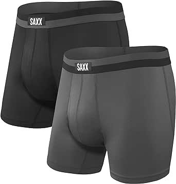SAXX Men's Underwear - Sport Mesh Boxer Brief - 2 Pack